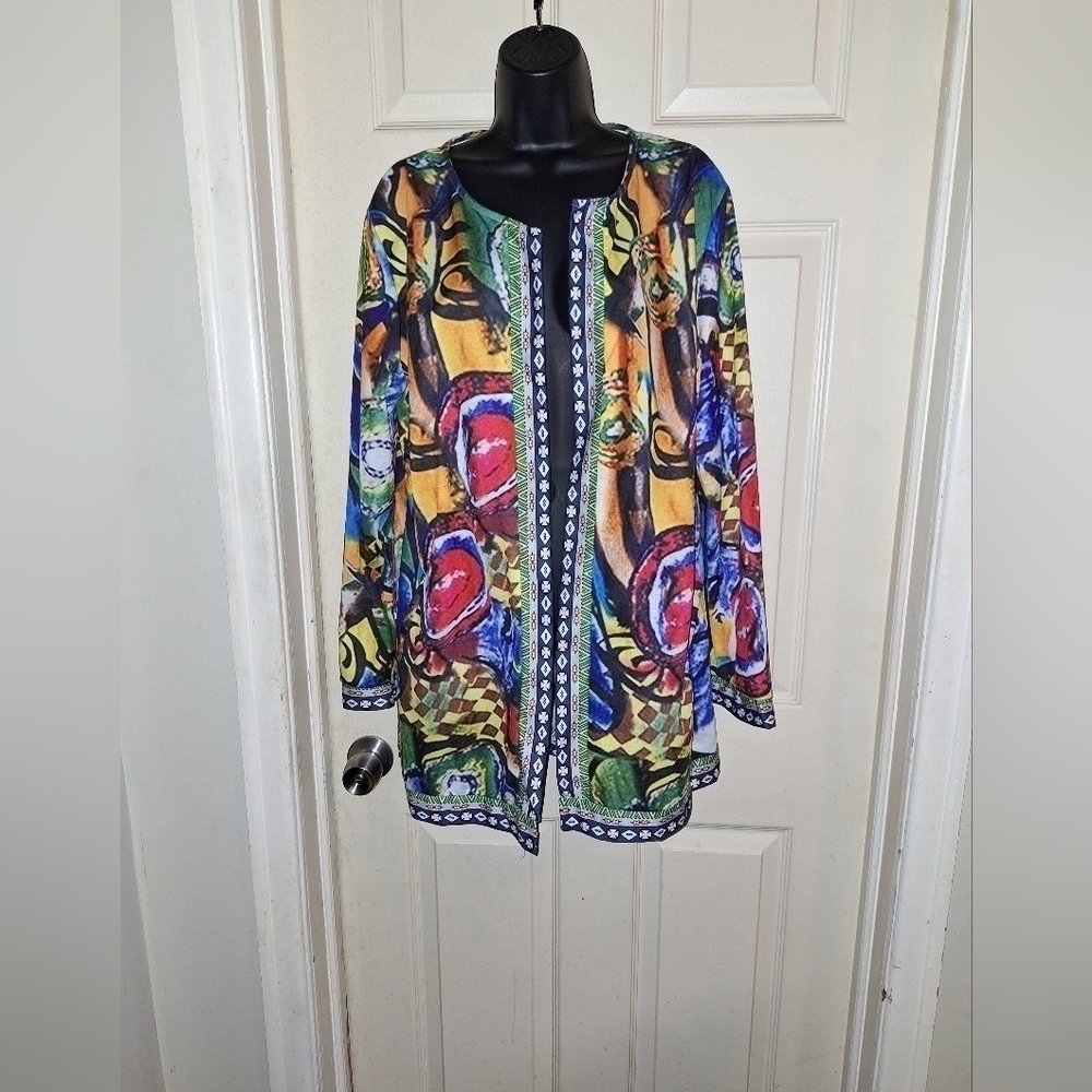 No brand multi-colored cardigan